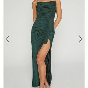 Showpo Green formal midi dress